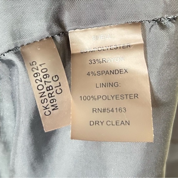 Calvin Klein Knee Length Sheath Dress Sleeveless Dark Charcoal Medium - Picture 6 of 8